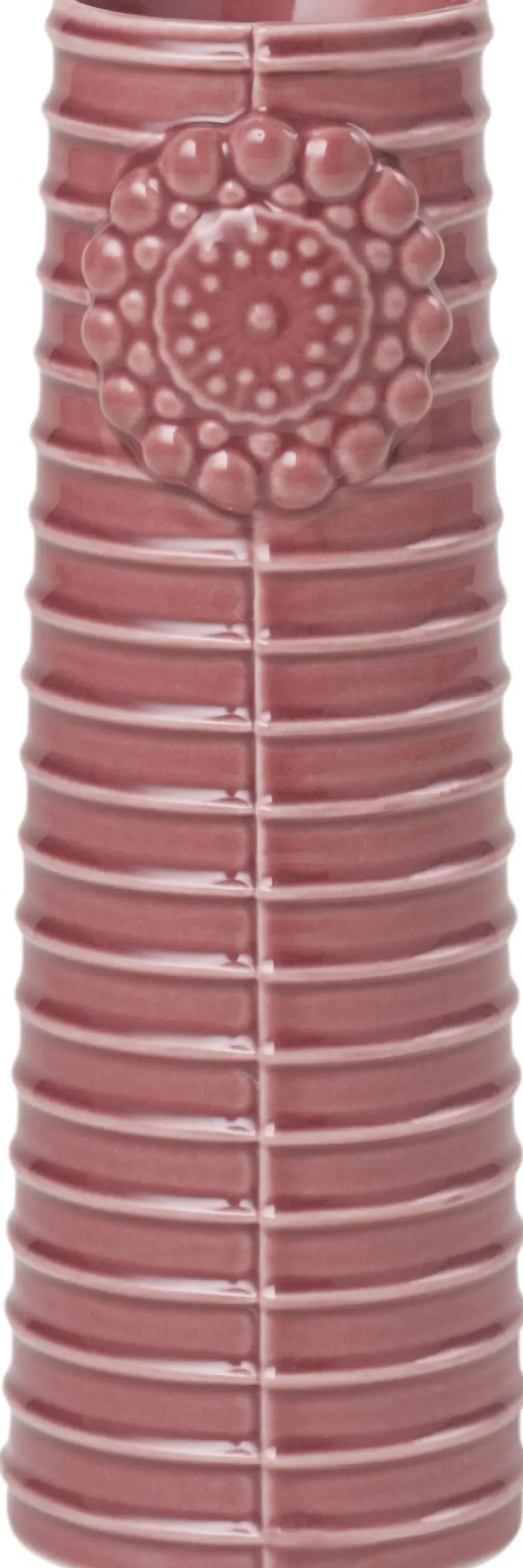 Best Dottir Nordic Design Pipanella Lines Vase H15,2 cm, Dusty Rose