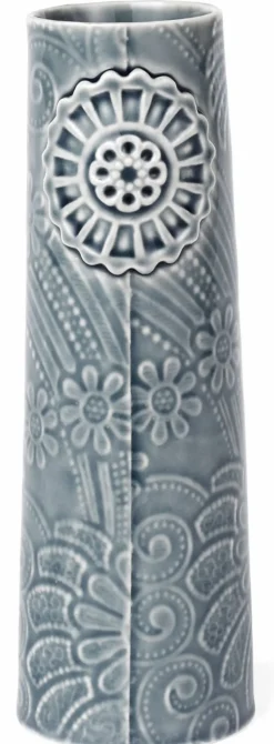 Hot Dottir Nordic Design Pipanella Flower Vase H15 cm, Mørk Blå