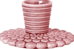 Sale Nordic Design Pipanella Bubble Lines Lysestage H4,5 cm, Rosa Lysestager