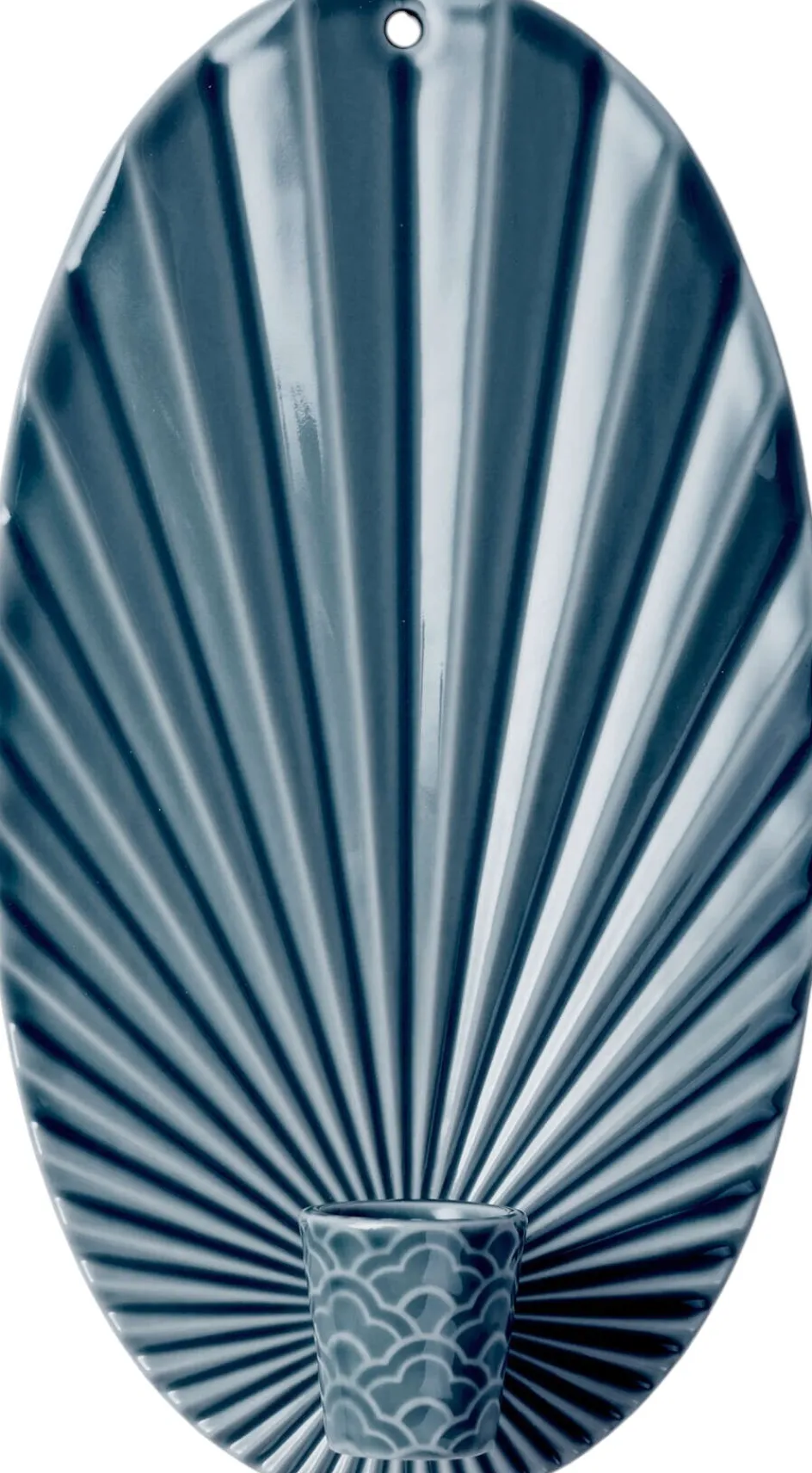 Sale Dottir Nordic Design Pipanella Waves Lysestage H24,5 cm, Midnight
