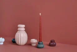 Hot Dottir Nordic Design Samsurium Lysestage 3 stk, Dark/Powder/Aubergine