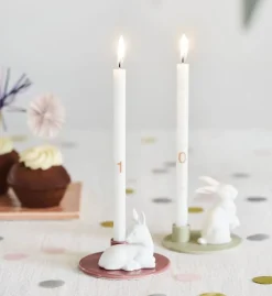 Sale Nordic Design Sweet Stories Lysestage R錶am H6,2 cm, Dusty Rose Lysestager
