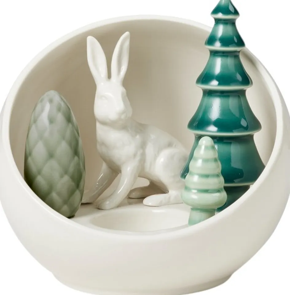 Best Dottir Nordic Design Winter Stories Lysestage Ø14 cm, Hare