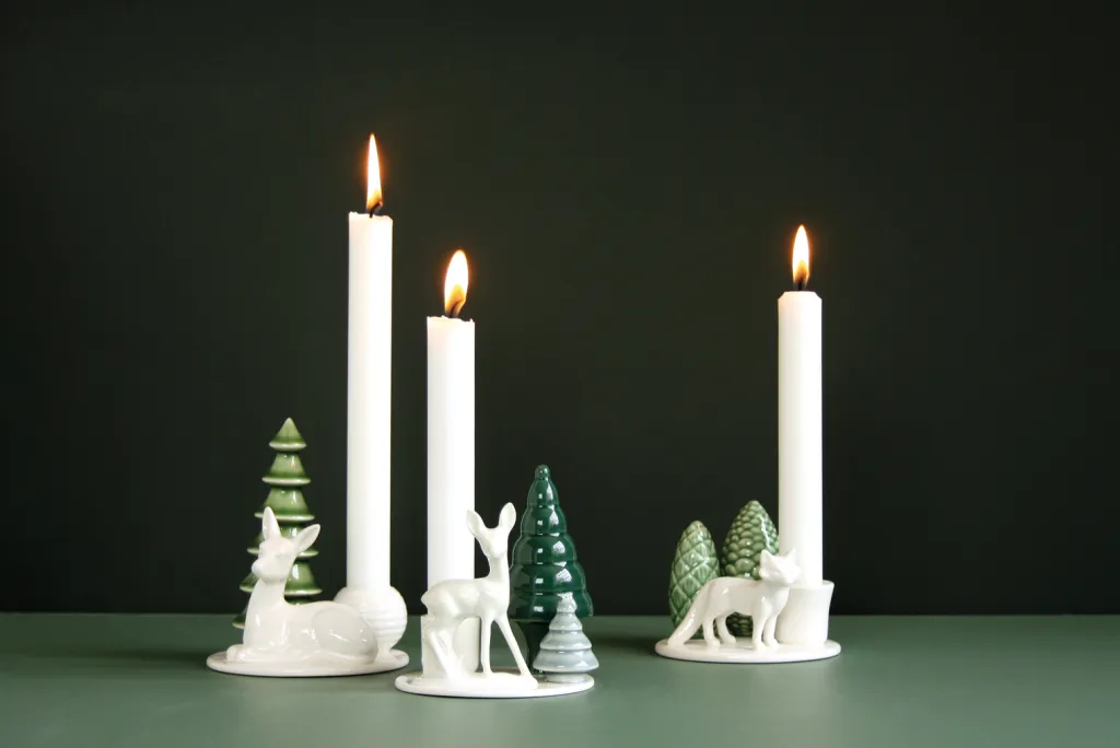 Dottir Lysestager > Nordic Design Winter Stories Lysestage H8 cm, Ræv