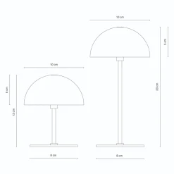 New ALONG Trådløs Minibordlampe LED 2 stk, Lamper Til Soveværelset|Bordlamper