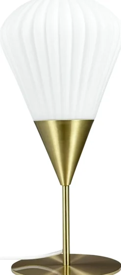 Discount Dyberg Larsen Ballon Bordlampe H45,5 cm, Opal/Messing