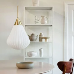 Clearance Dyberg Larsen Ballon Pendel ?33 cm, Opal/Messing