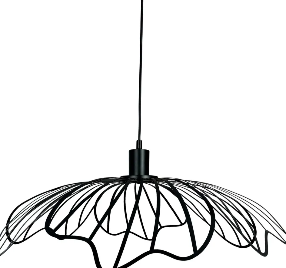Online Dyberg Larsen Blumen Pendel Ø60 cm, Mat Sort
