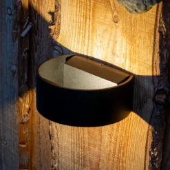 Dyberg Larsen Lamper Til Haven Og Terrassen|Udendørs Væglamper > Circle Udendørs Væglampe LED 12 cm, Sort
