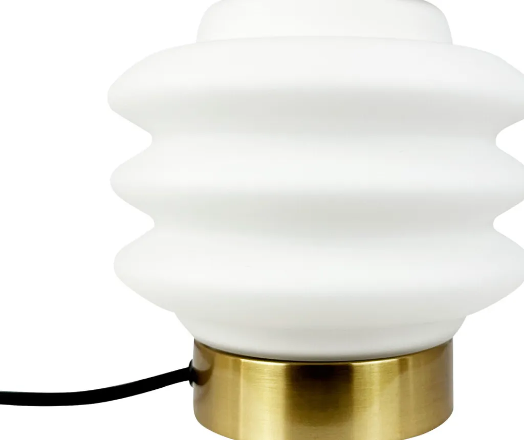 Dyberg Larsen Lamper Til Kontoret|Lamper Til Soveværelset > Diva Bordlampe H15 cm, Messing/Hvid