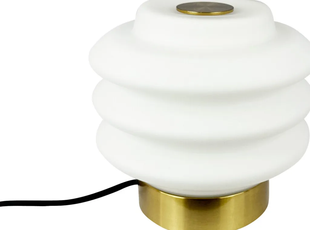 Dyberg Larsen Lamper Til Kontoret|Lamper Til Soveværelset > Diva Bordlampe H15 cm, Messing/Hvid