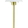 Clearance Dyberg Larsen DL20 Trådløs Bordlampe LED H30 cm, Opal/Messing