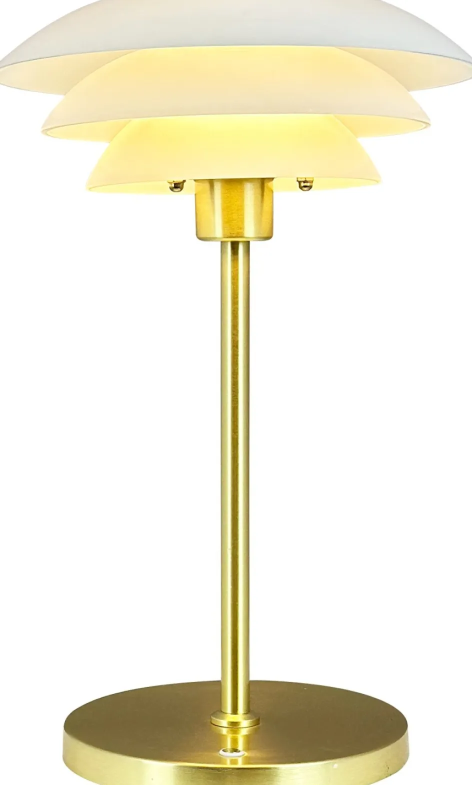 Clearance Dyberg Larsen DL20 Trådløs Bordlampe LED H30 cm, Opal/Messing
