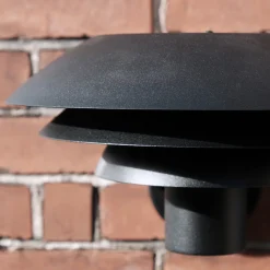 New DL20 Udendørs Væglampe 20 cm, Sort Lamper Til Haven Og Terrassen|Udendørs Væglamper
