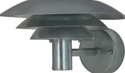 Discount Dyberg Larsen DL25 Udendørs Væglampe 25 cm, Galvaniseret Stål