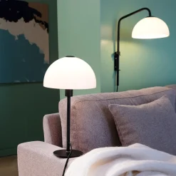 Hot Jazz Bordlampe H38,5 cm, Sort/Hvid Lamper Til Kontoret|Lamper Til Soveværelset