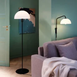 Hot Jazz Gulvlampe 135,5 cm, Sort/Hvid Lamper Til Kontoret|Lamper Til Stuen