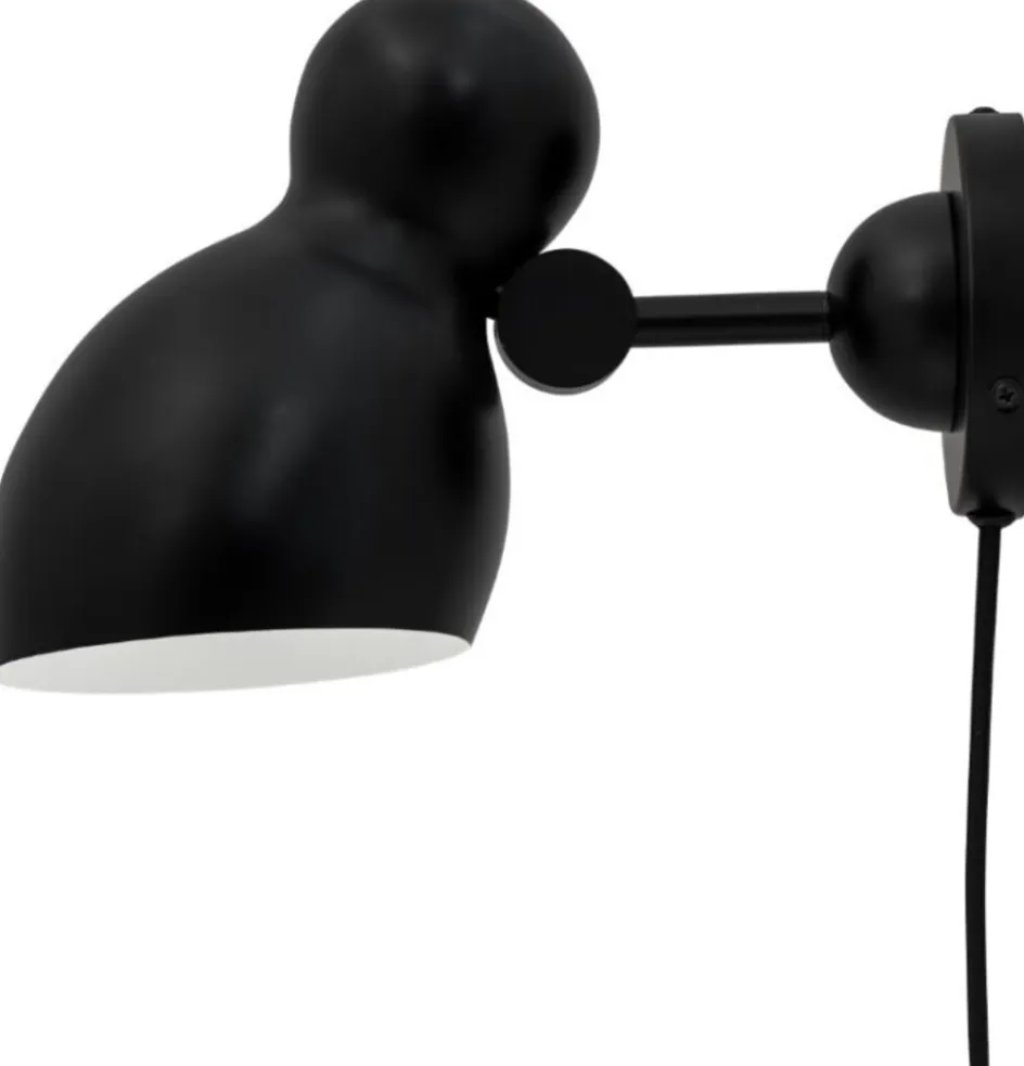 Hot Dyberg Larsen Ludo Væglampe 15 cm, Sort