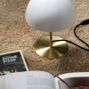 Clearance Dyberg Larsen Malmø Bordlampe H30 cm, Hvid/Messing