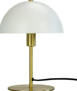 Clearance Dyberg Larsen Malmø Bordlampe H30 cm, Hvid/Messing