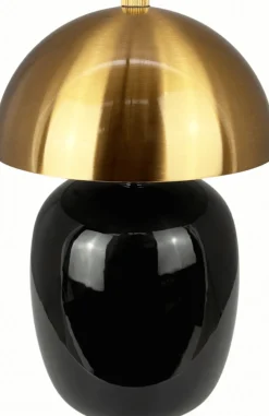 Hot Manhatten Bordlampe LED H23 cm, Sort/Messing Trådløse Lamper