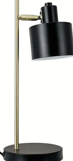 Outlet Dyberg Larsen Ocean Bordlampe H43 cm, Messing/Sort