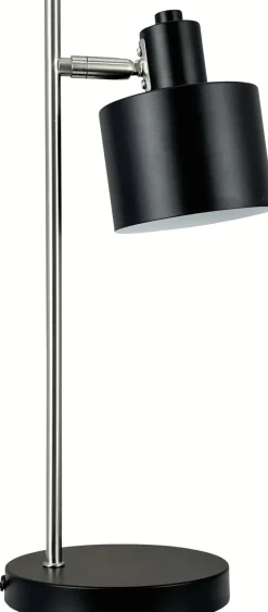 Online Dyberg Larsen Ocean Bordlampe H43, Sort/Børstet Stål