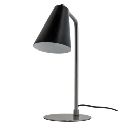 Dyberg Larsen Lamper Til Kontoret|Lamper Til Soveværelset > Oswald Bordlampe H40 cm, Sort/Stål