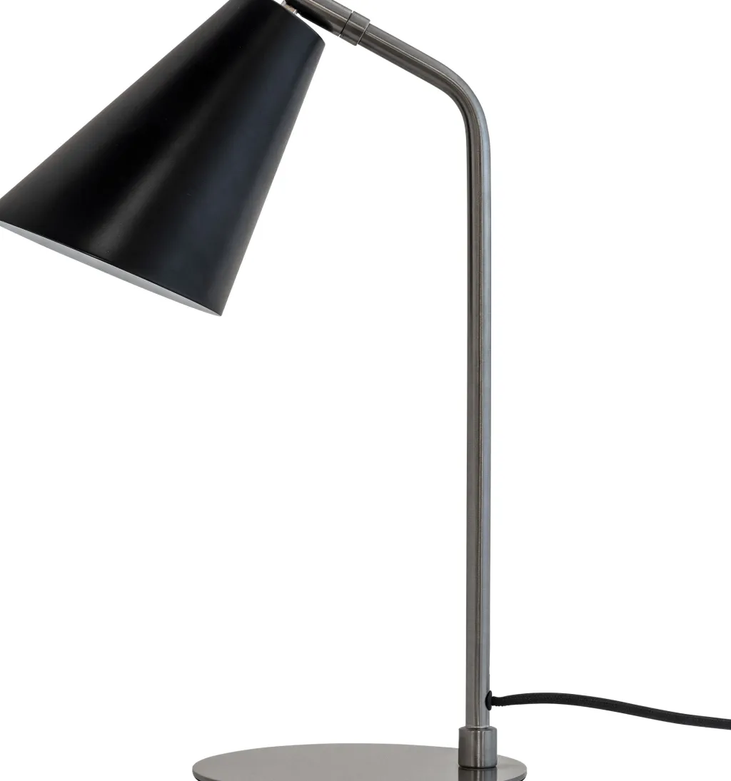 Dyberg Larsen Lamper Til Kontoret|Lamper Til Soveværelset > Oswald Bordlampe H40 cm, Sort/Stål