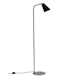 Online Oswald Gulvlampe H135 cm, Sort/Stål Lamper Til Kontoret|Lamper Til Stuen