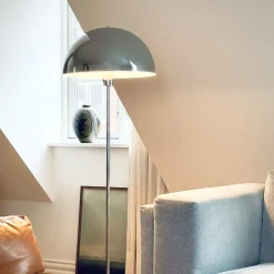 Discount Dyberg Larsen Stockholm Gulvlampe H143 cm, Krom/Marmor