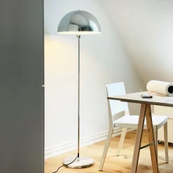 Discount Dyberg Larsen Stockholm Gulvlampe H143 cm, Krom/Marmor