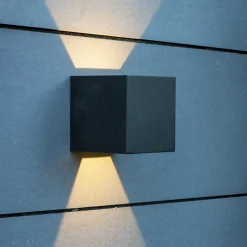 Venus Udendørs Væglampe LED 11 cm, Sort Lamper Til Haven Og Terrassen|Udendørs Væglamper