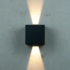 Venus Udendørs Væglampe LED 11 cm, Sort Lamper Til Haven Og Terrassen|Udendørs Væglamper
