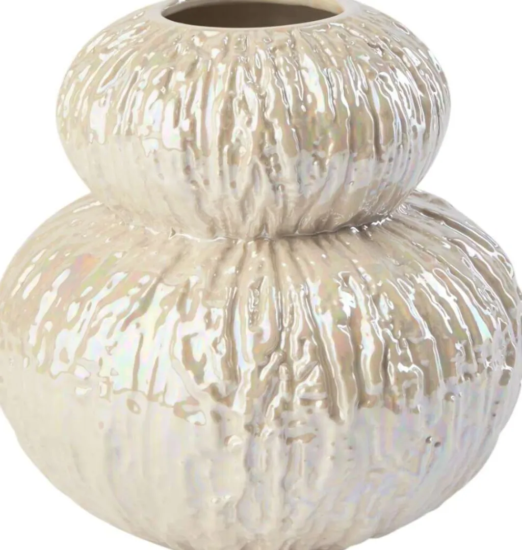 Best Fusing Vase Double H17 cm, Pearl Stue|Vaser