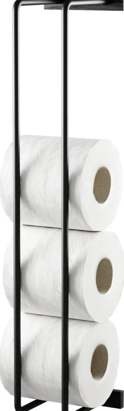 Outlet Ekta Living Badeværelsesstativ 47 cm, Sort Eg