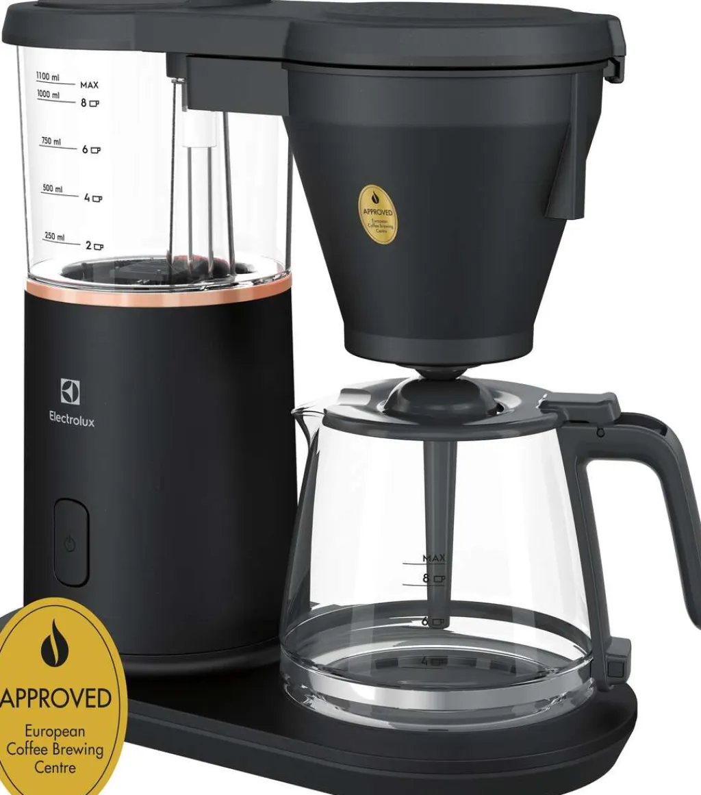 Clearance Explore 7 Kaffemaskine 1,1 L, Granite Black Drikke Og Brygning