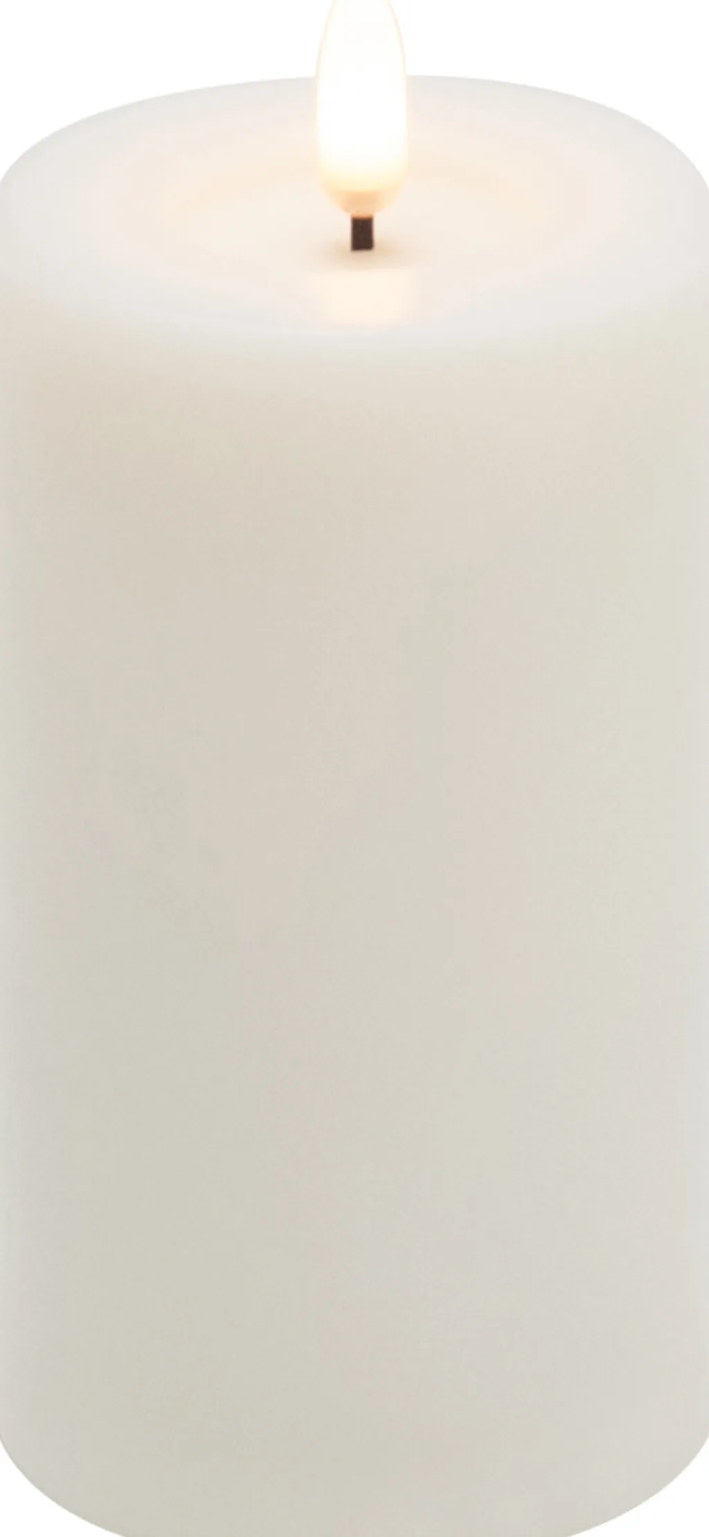 Eledea Stearinlys|Led Stearinlys > Bloklys LED ?7xH12,5 cm, Off White