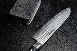 Hot Santoku Kniv 17,5 cm, Sort Kokkeknive|Japanske Knive