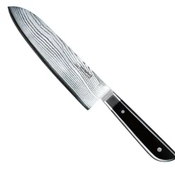 Hot Santoku Kniv 17,5 cm, Sort Kokkeknive|Japanske Knive