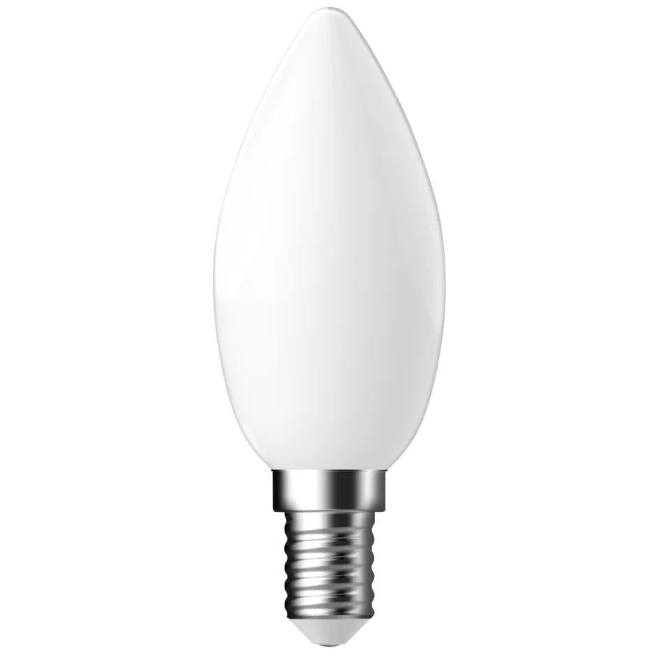 Outlet Energetic C35 Pære LED E14 4,2W/470lm Dæmpbar, Hvid