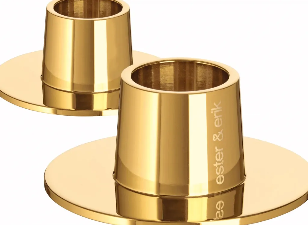 ester & erik Lysestager > Lysestage 2 stk. H2,3 cm,