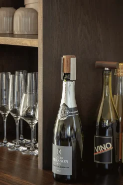 Online Liquid Lounge Champagneprop, Valnød Vin- Og Skænkepropper