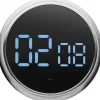 Hot Eva Solo Magnetisk Timer Ø9 cm, Børstet Stål