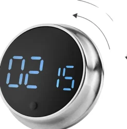 Hot Eva Solo Magnetisk Timer Ø9 cm, Børstet Stål