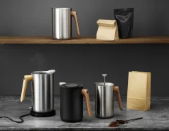 Hot Eva Solo Nordic Kitchen Stempelkande m. Termo 1 L, Stål/Eg