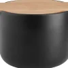 Sale Nordic Kitchen Saltkar m. Låg Ø10,5 cm, Sort Salt Og Peber|Salt Og Peber