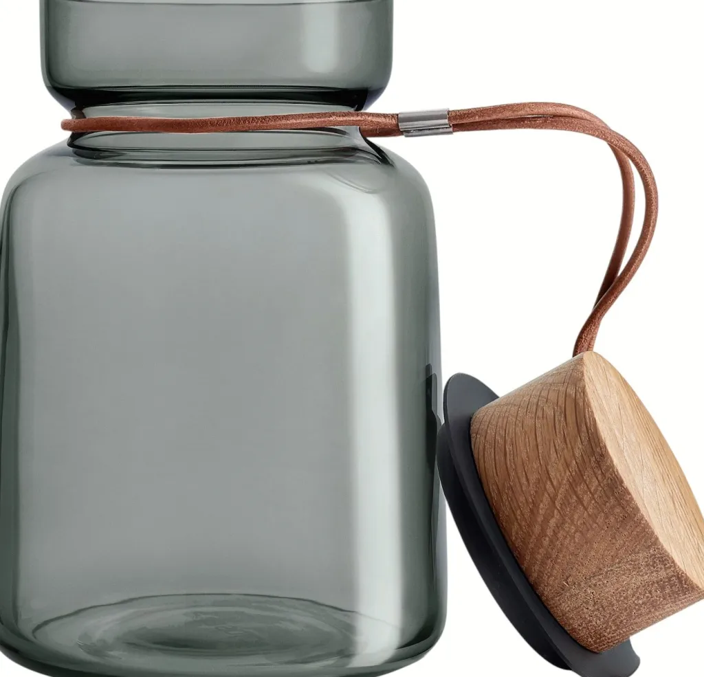 Discount Silhouette Opbevaringsglas , Smokey Grey Opbevaring Til Køkkenet|Opbevaringskrukker Og -Glas