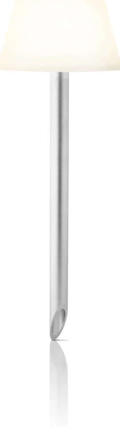 Best SunLight Lampe m. Spyd H37 cm, Hvid/Stål Lamper Til Haven Og Terrassen|Solcellelamper