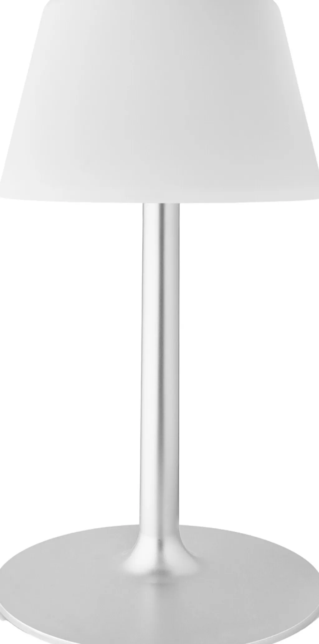 Online SunLight Loungelampe H, Hvid/Stål Lamper Til Haven Og Terrassen|Solcellelamper